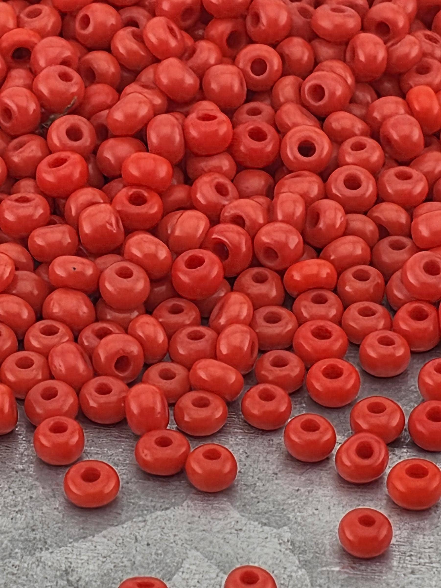 Opaque Bright Red | Size 8 | 15g | Preciosa-Ornela Glass Seed Beads