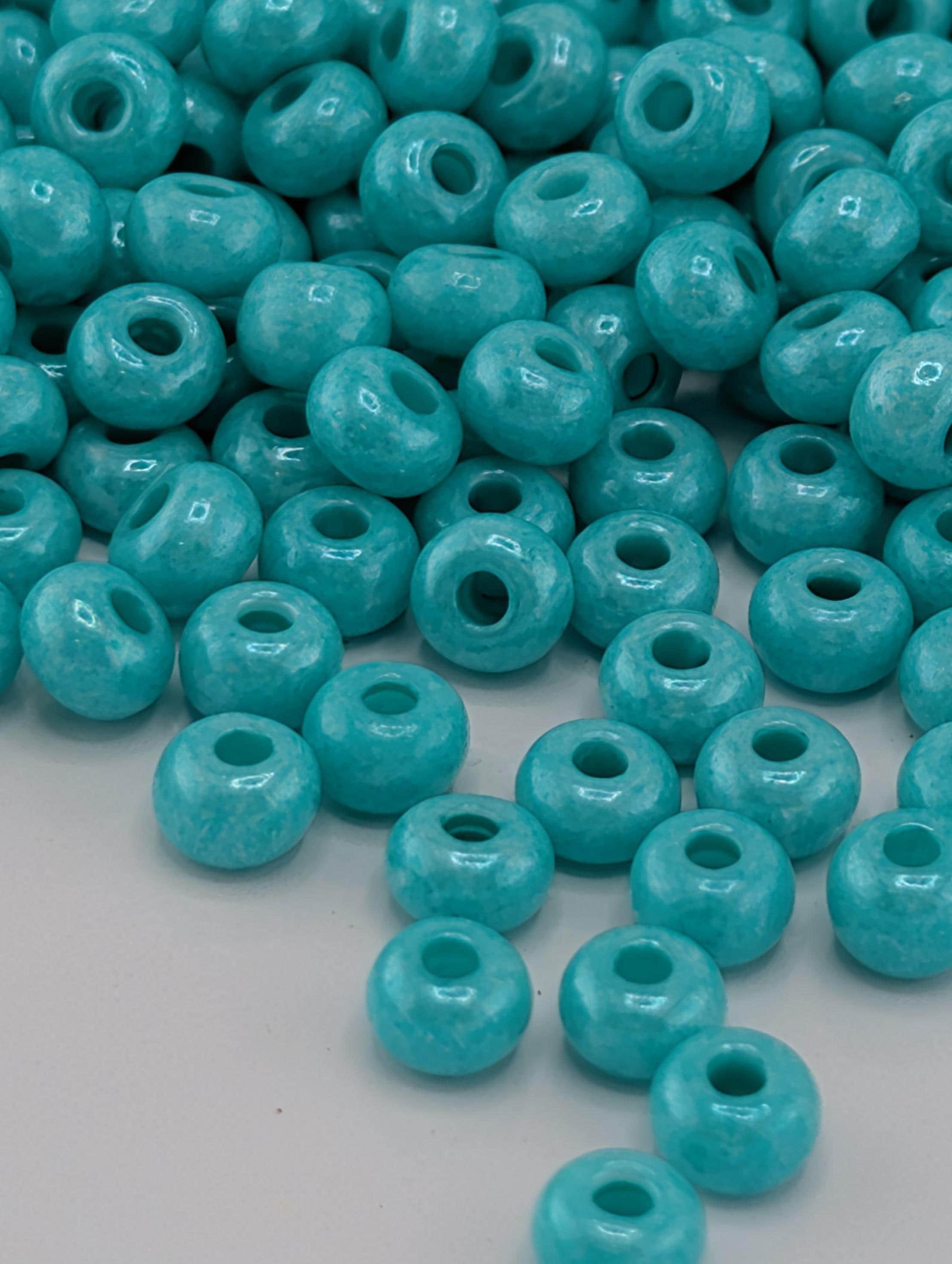 Opaque Green Dyed | Size 6 | 20g Tube | Preciosa-Ornela Glass Seed Beads