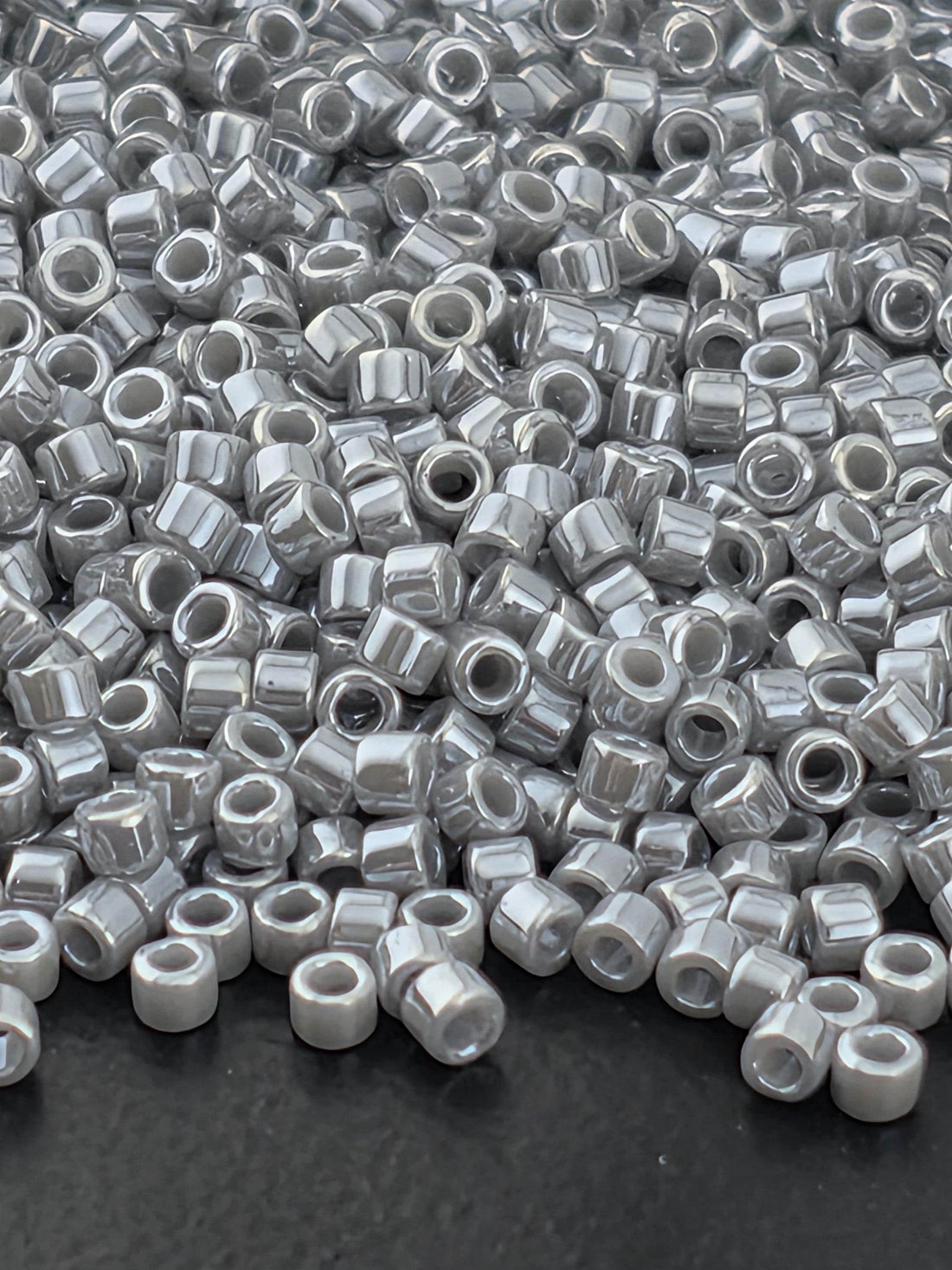 DB0252 Miyuki Delica Seed Beads - Ash Grey Opaque Luster Size 11