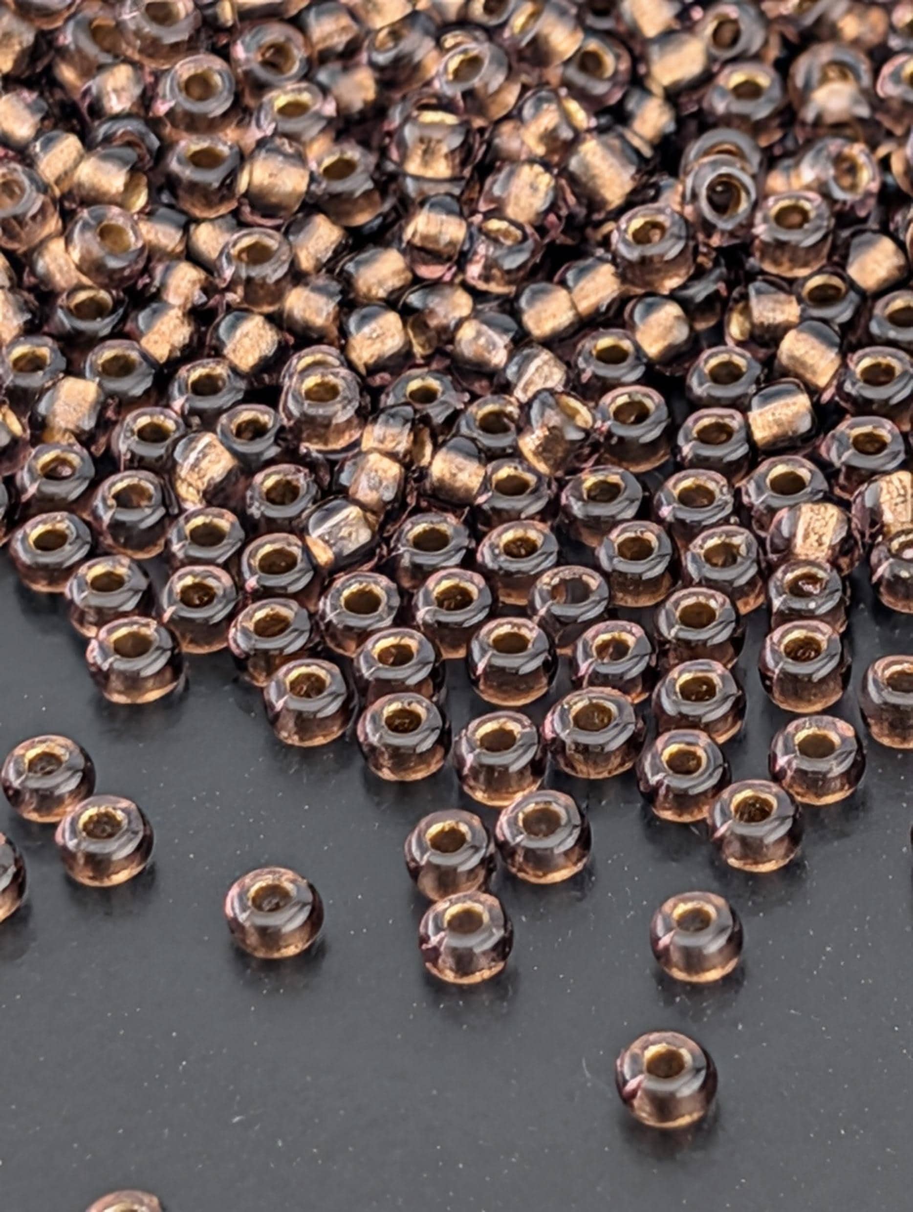 Transparent Bronze Amethyst | Size 10 | 15g | Preciosa-Ornela Glass Seed Beads