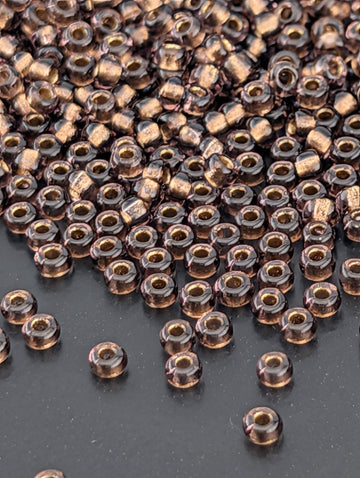 Transparent Bronze Amethyst | Size 10 | 15g | Preciosa-Ornela Glass Seed Beads