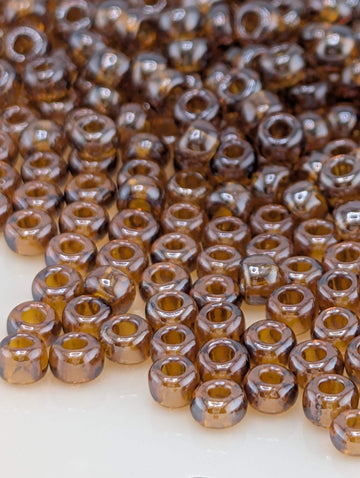 Translucent Luster Topaz | Size 8 | 15g | Preciosa-Ornela Glass Seed Beads