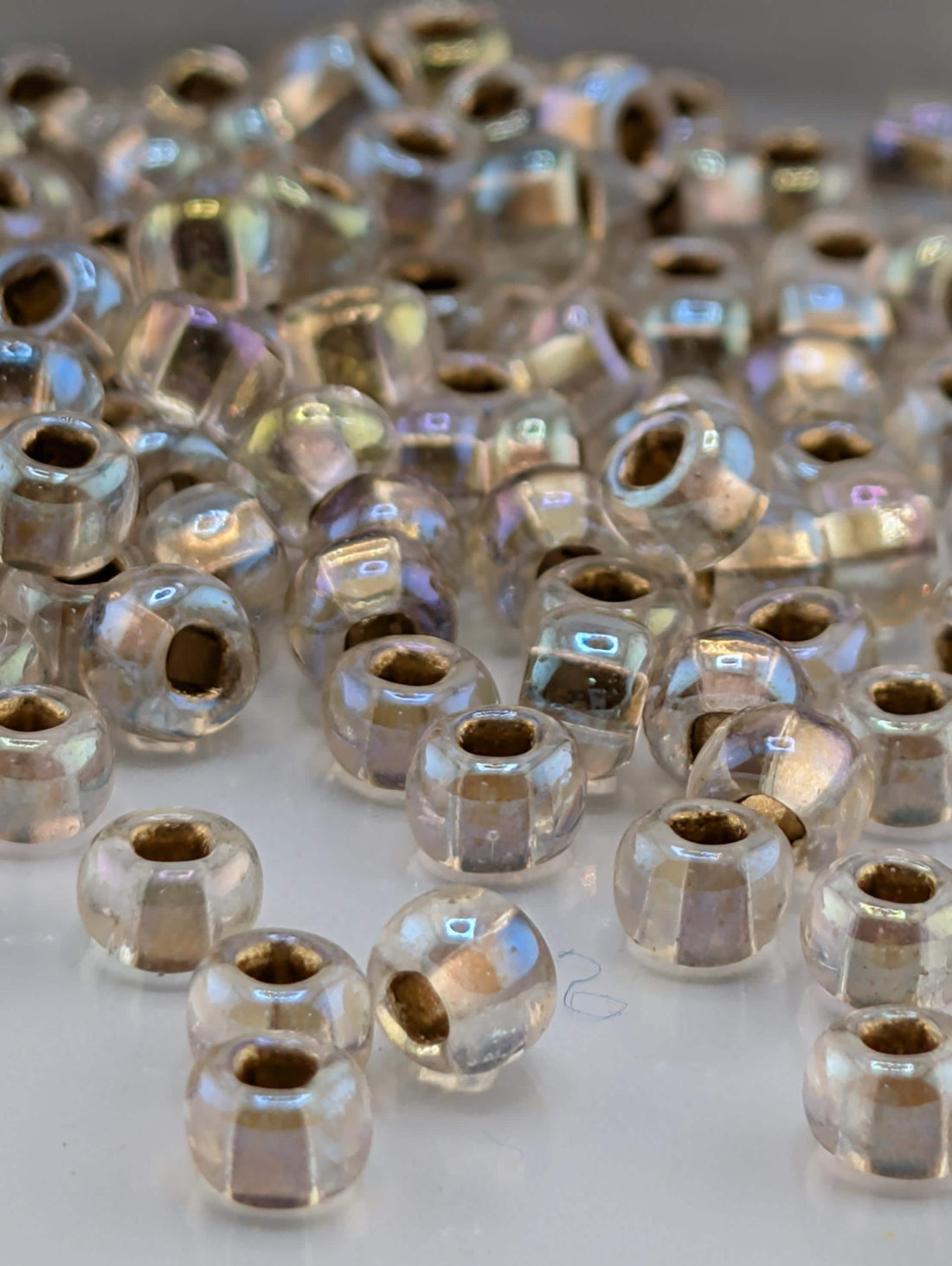 Transparent Bronze AB | Size 6 | 15g | Preciosa-Ornela Glass Seed Beads