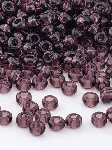 Transparent Amethyst Rocaille | Size 8 | 15g | Preciosa-Ornela Glass Seed Beads