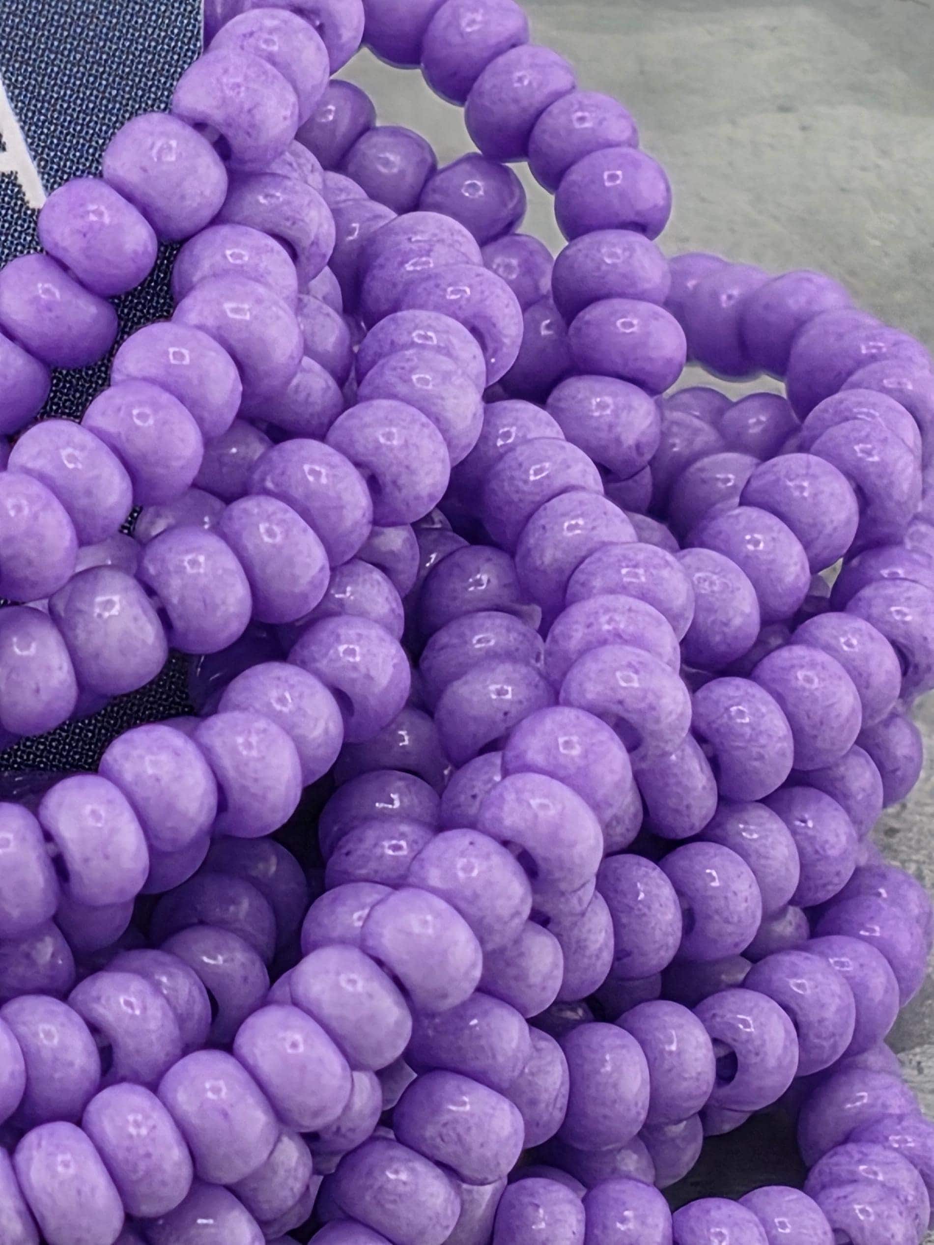 Translucent Amethyst Solgel | Size 8 | Half-Hank (12" 6-String) | Preciosa-Ornela Glass Seed Beads