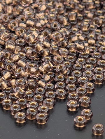 Transparent Bronze Light Amethyst | Size 8 | 15g | Preciosa-Ornela Glass Seed Beads
