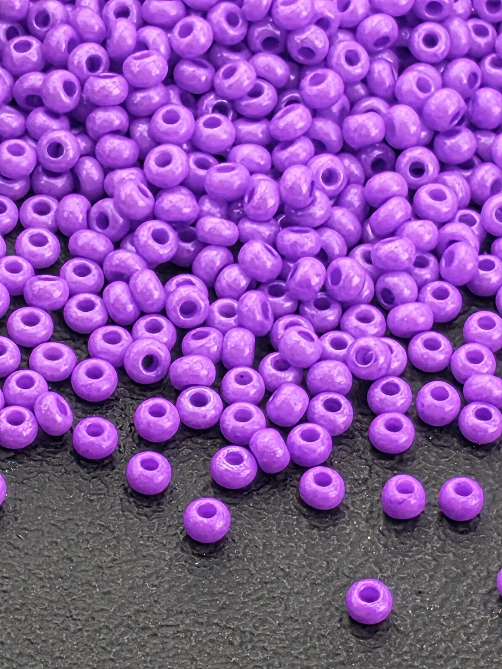 Opaque Terra-Intensive Lilac Dyed Luster | Size 8 | 15g | Preciosa-Ornela Glass Seed Beads | Czech Seed Beads