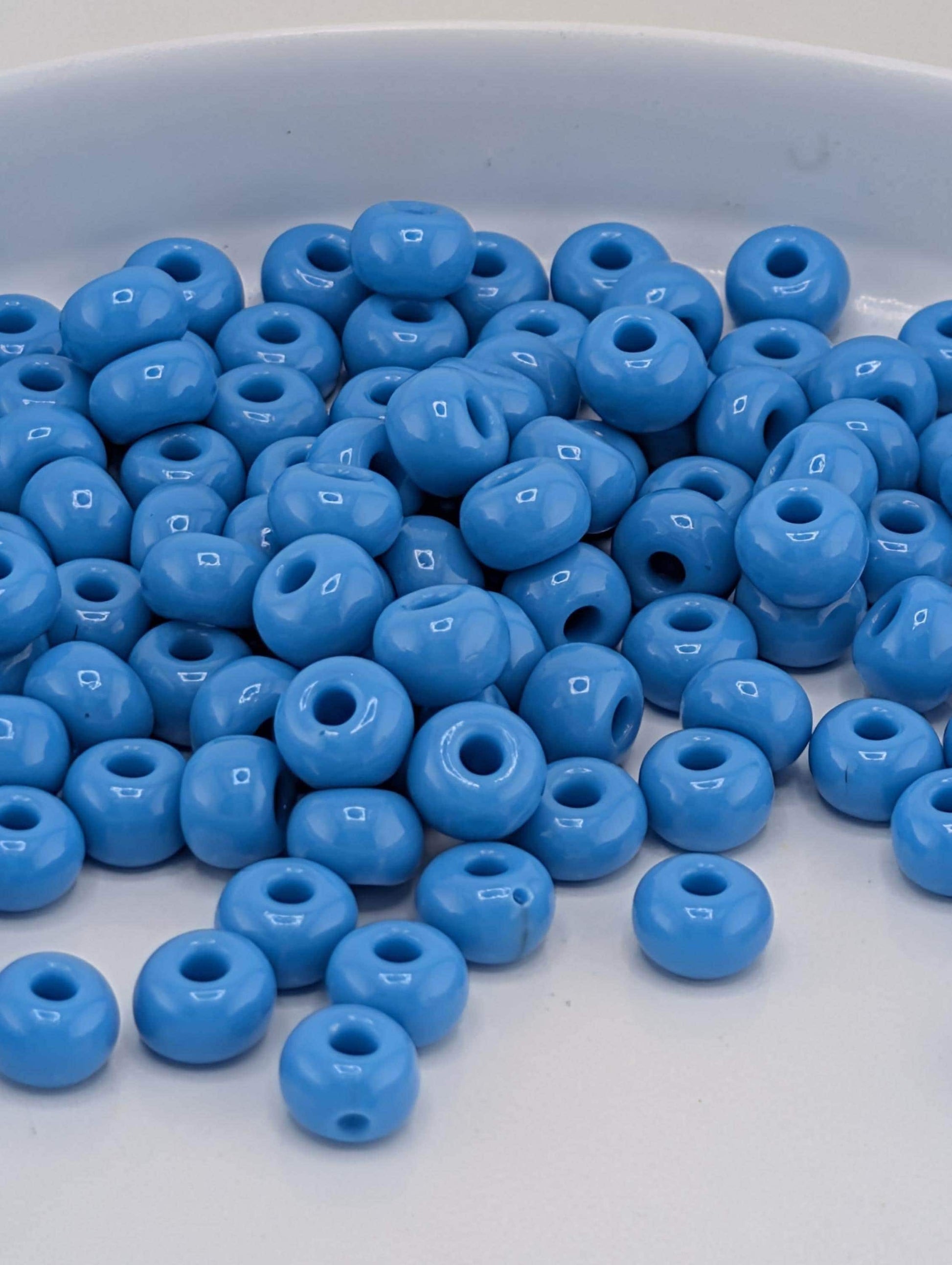 Opaque Turquoise | Size 6 | 20g Tube | Preciosa-Ornela Glass Seed Beads