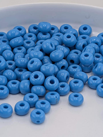Opaque Turquoise | Size 6 | 20g Tube | Preciosa-Ornela Glass Seed Beads