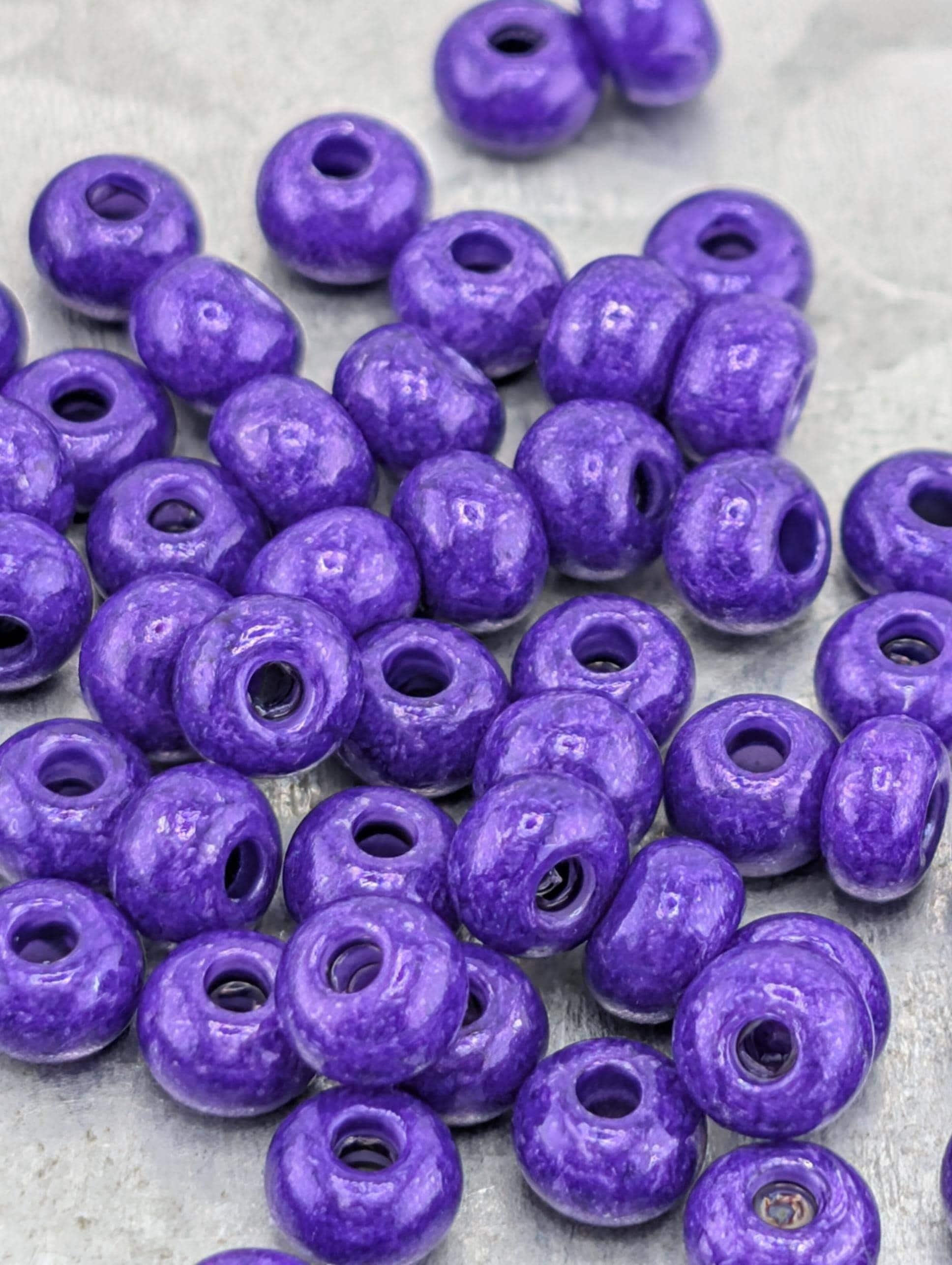 Opaque Terra-Intensive Violet | Size 6 | 15g | Preciosa-Ornela Glass Seed Beads