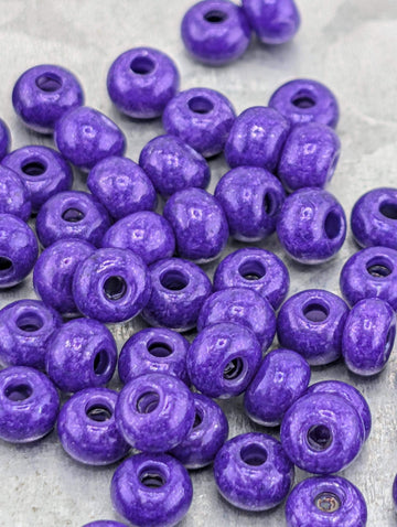 Opaque Terra-Intensive Violet | Size 6 | 15g | Preciosa-Ornela Glass Seed Beads