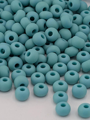 Opaque Turquoise Matte | Size 6 | 20g Tube | Preciosa-Ornela Glass Seed Beads