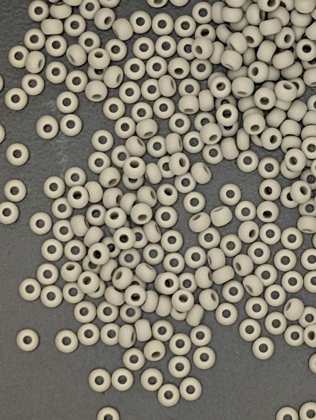 Opaque Matte Grey | Size 8 | 15g | Preciosa-Ornela Glass Seed Beads | Czech Seed Beads | Bead Weaving Embroidery Supply | DIY Jewelry