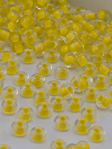 Opaque Terra-Intensive Yellow | Size 6 | 20g Tube | Preciosa-Ornela Glass Seed Beads