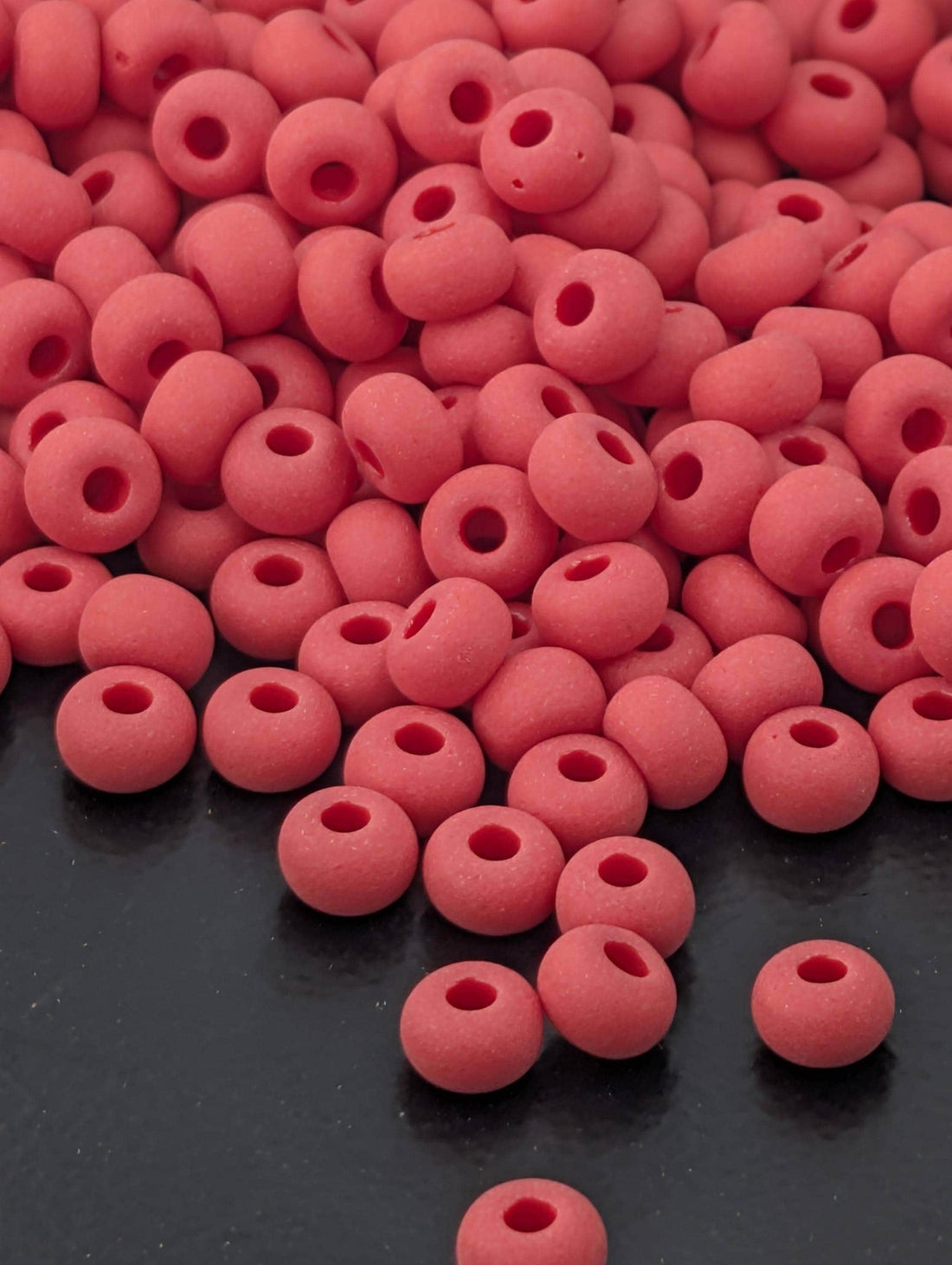 Opaque Red Matte | Size 6 | 20g Tube | Preciosa-Ornela Glass Seed Beads