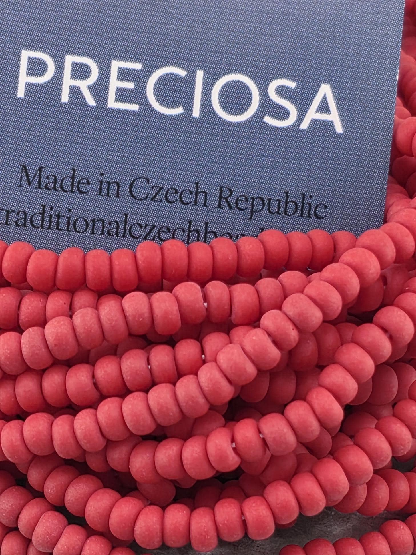 Opaque Red Matte | Size 8 | 15g | Preciosa-Ornela Glass Seed Beads | Czech Seed Beads | Bead Weaving Embroidery Supply | DIY Jewelry