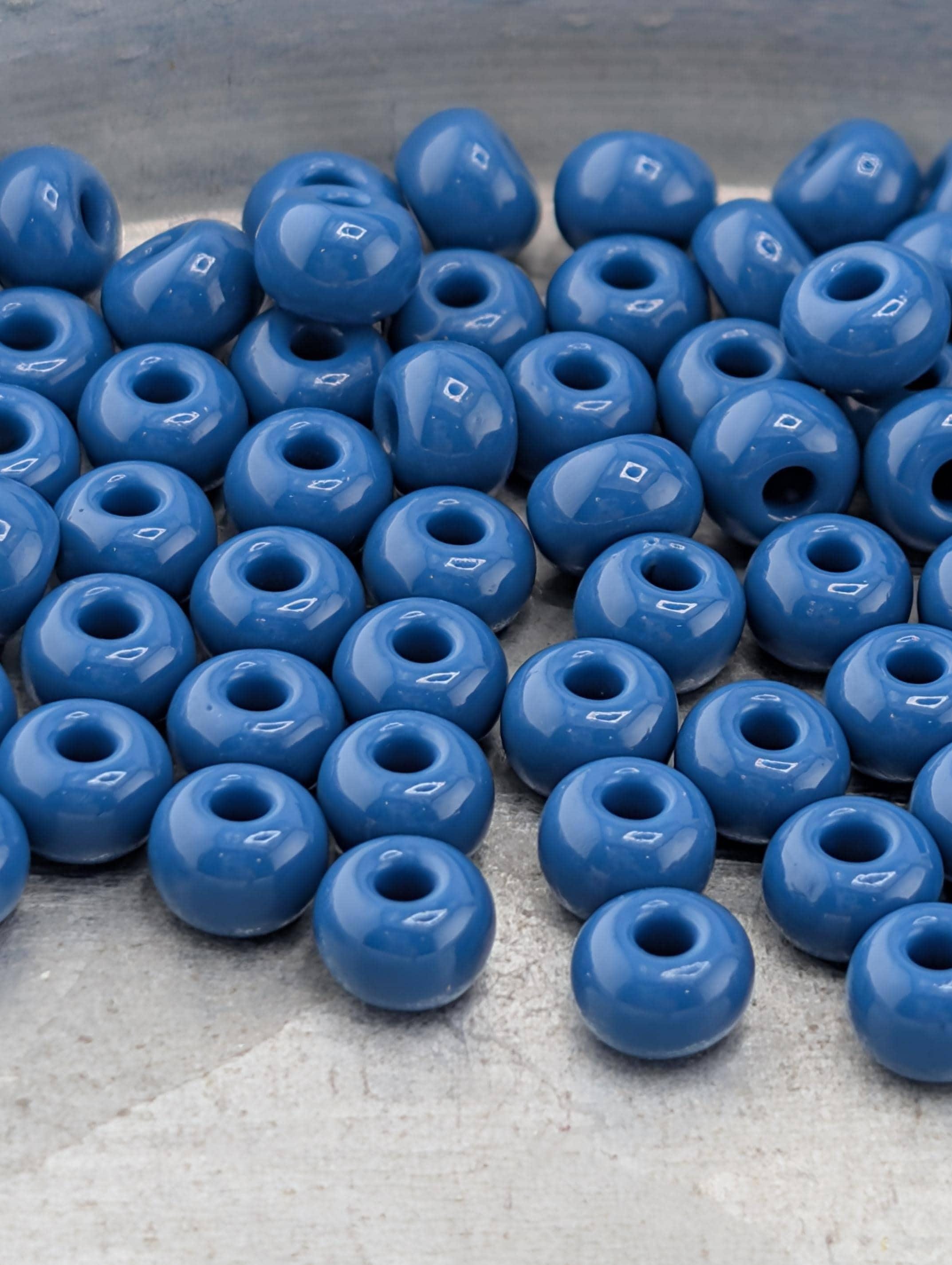 Opaque Denim Blue | Size 6 | 20g Tube | Preciosa-Ornela Glass Seed Beads
