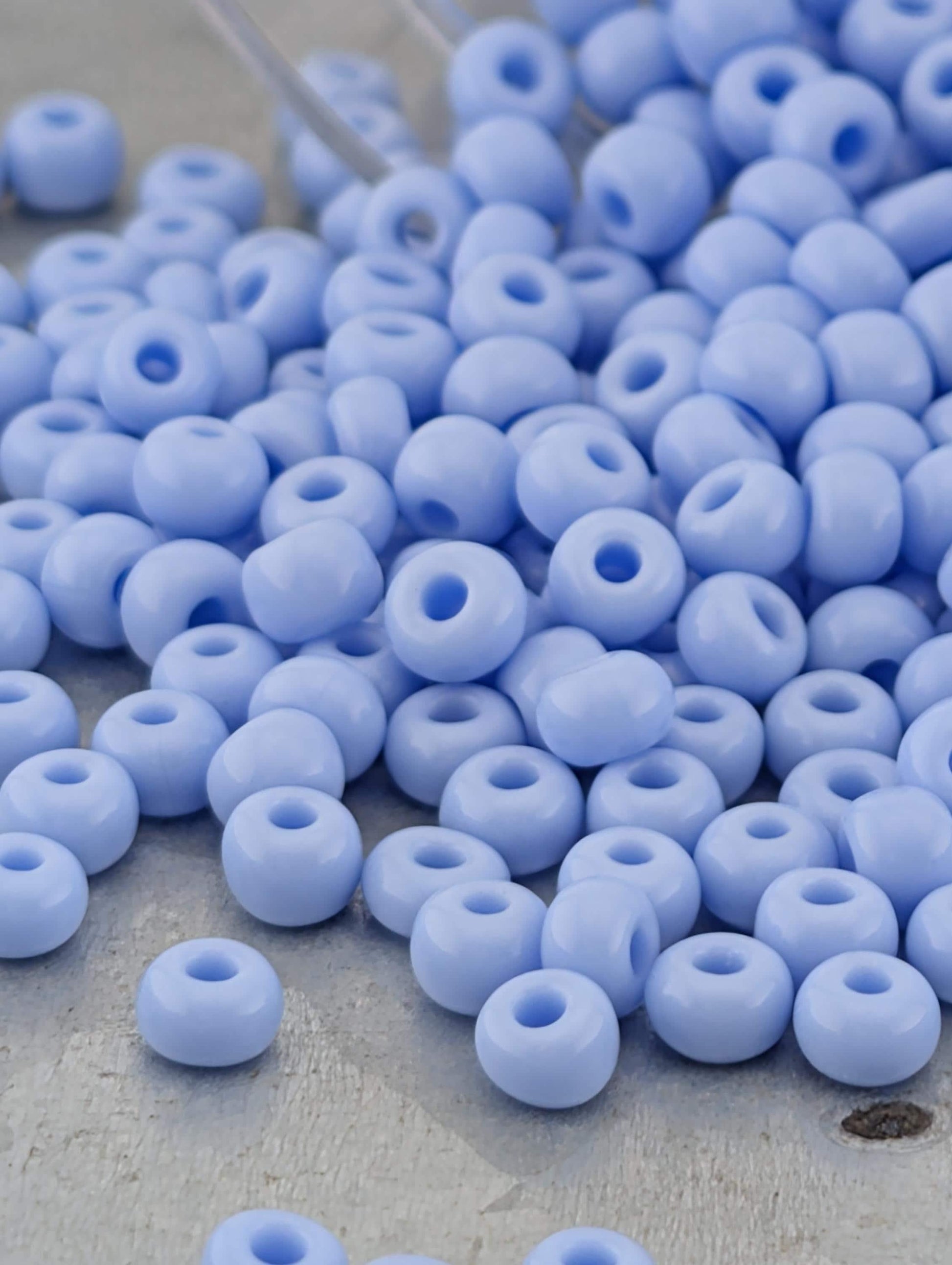 Opaque Light Blue | Size 6 | 15g | Preciosa-Ornela Glass Seed Beads
