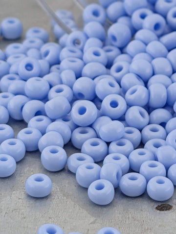 Opaque Light Blue | Size 6 | 15g | Preciosa-Ornela Glass Seed Beads