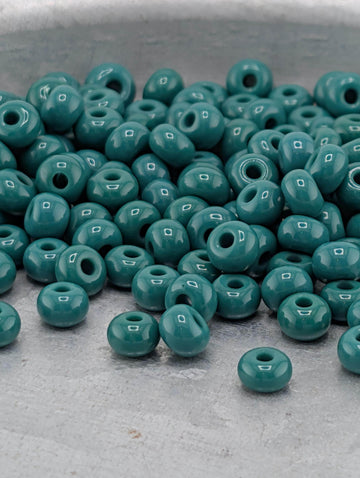 Opaque Forest Green | Size 6 | 20g Tube | Preciosa-Ornela Glass Seed Beads