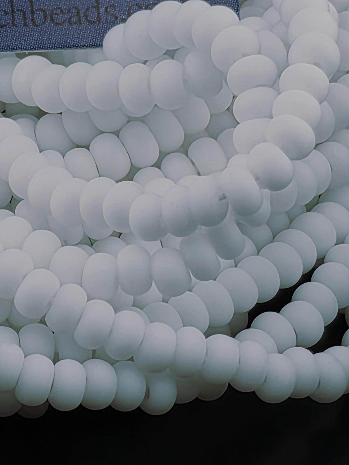 Opaque Chalk Matte | Size 8 | Half-Hank (12" 6-String) | Preciosa-Ornela Glass Seed Beads