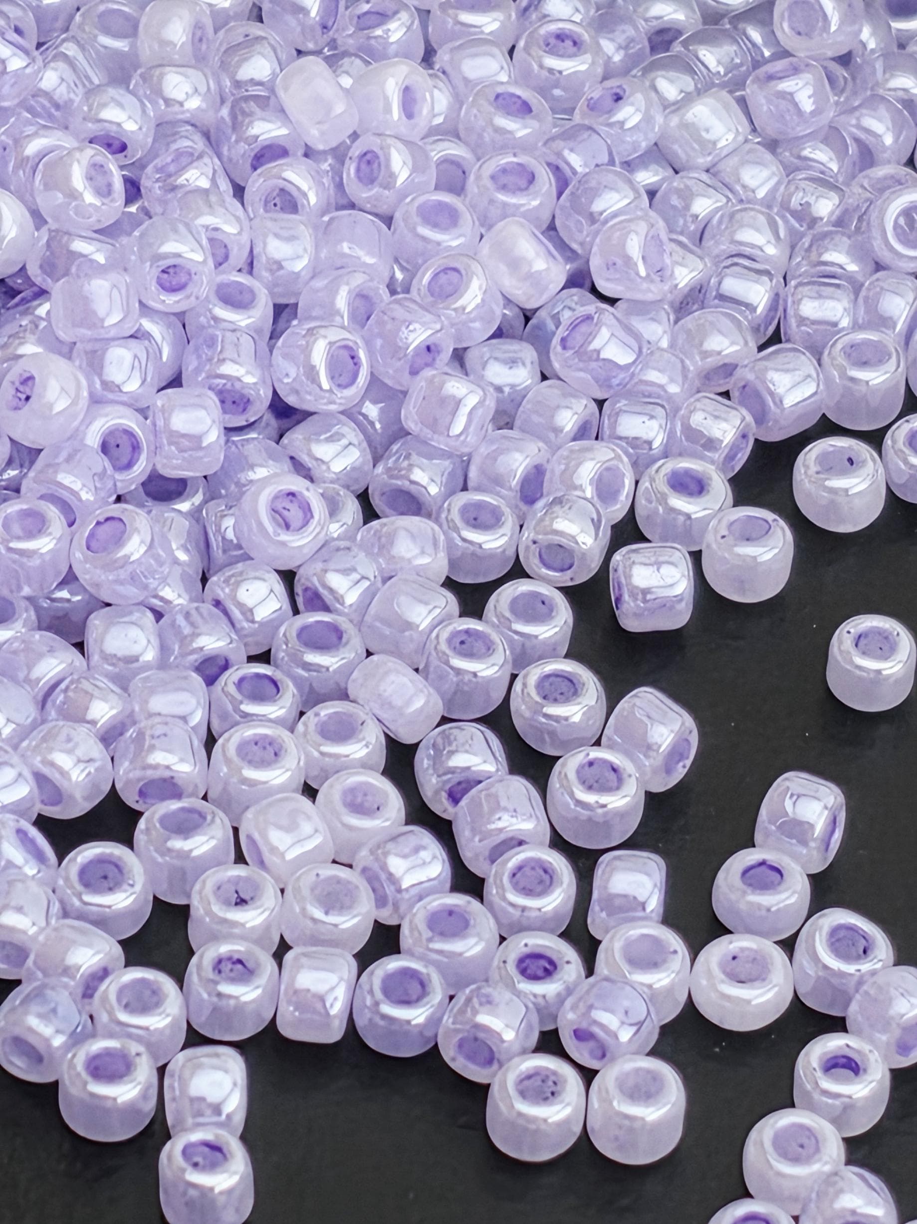 8234SB Opaque Ceylon Pastel Lilac 8/0 (15g pkg) | Japanese Seed Beads | Bead Weaving Embroidery Supply | DIY Jewelry
