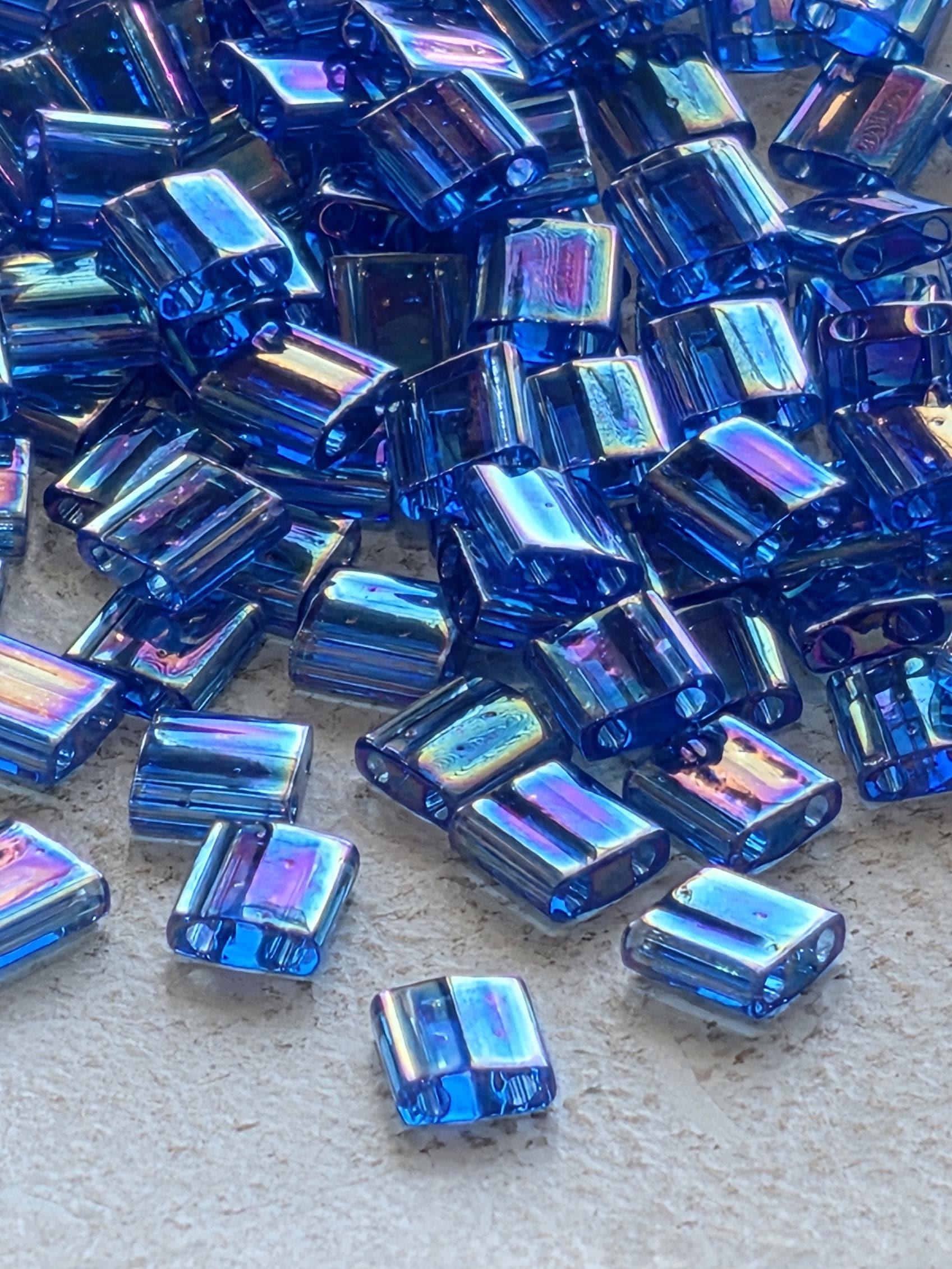 TL0261-Miyuki Tila Beads:Sapphire Blue T/R (7.5g pkg)