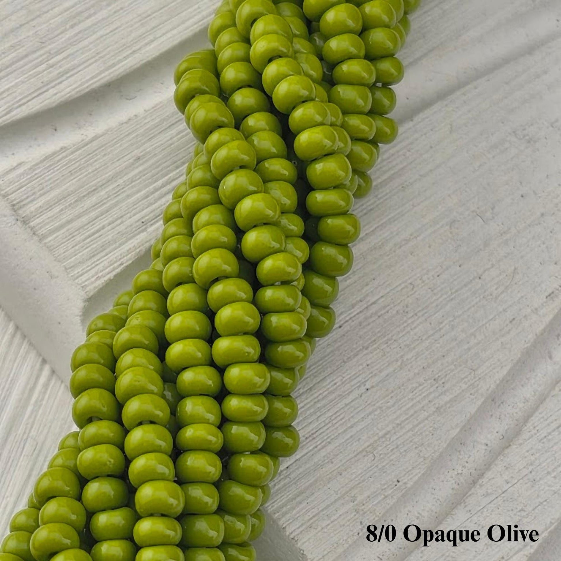 Preciosa Ornela 8/0 Czech Glass Seed Beads - Opaque Half-Hank (6x 12" Strands), 3mm Round Rocaille Beads for Jewelry Making & Beadweaving