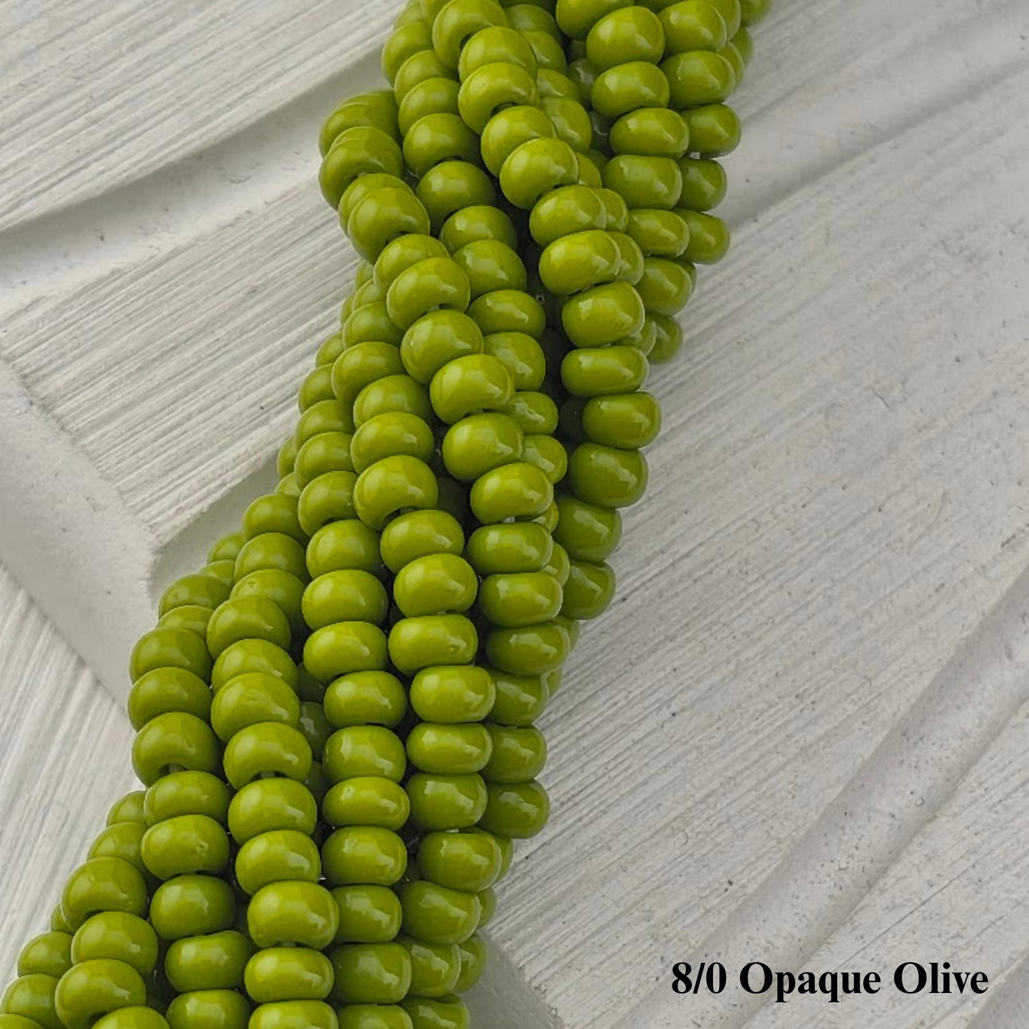 Preciosa Ornela 8/0 Czech Glass Seed Beads - Opaque Half-Hank (6x 12" Strands), 3mm Round Rocaille Beads for Jewelry Making & Beadweaving