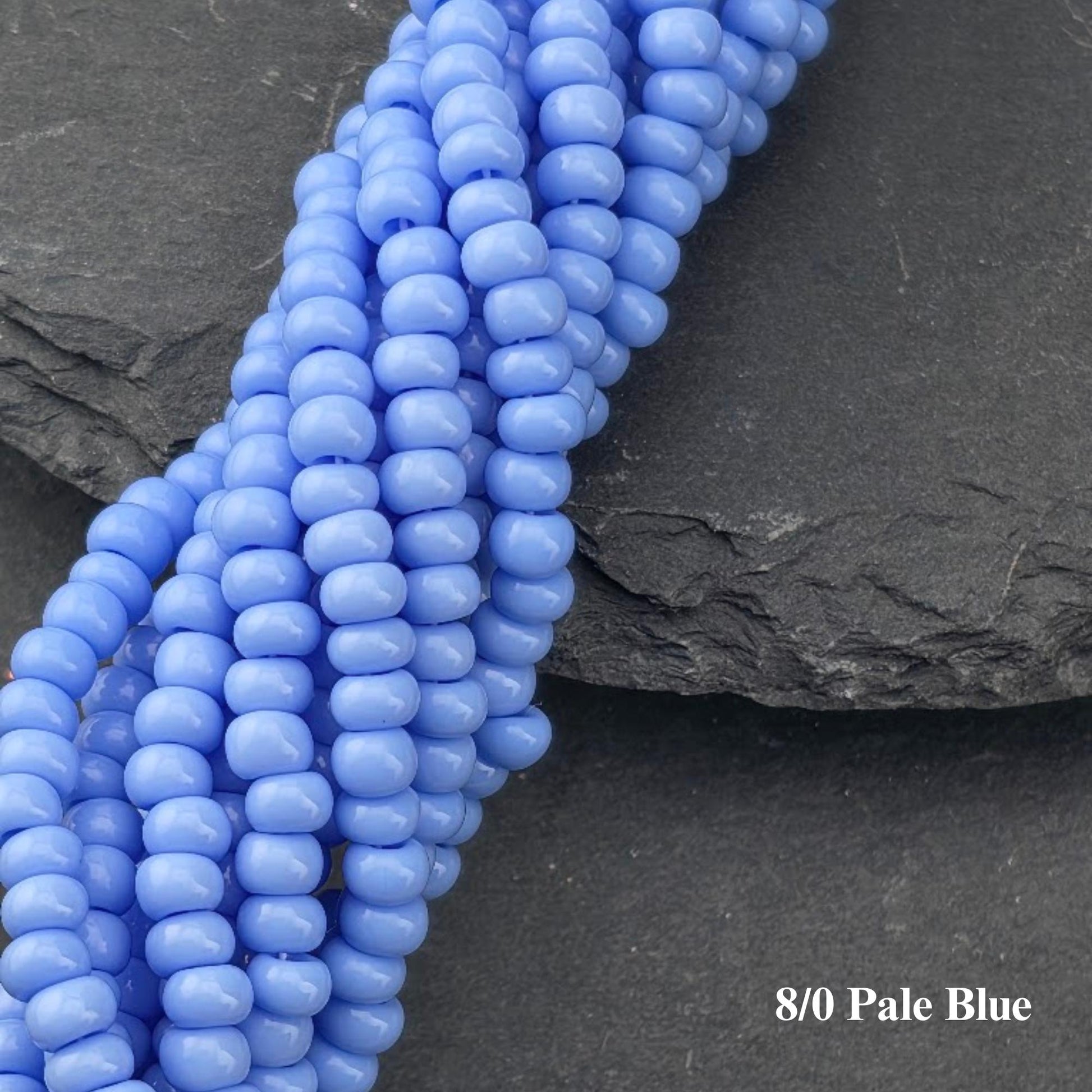 Preciosa Ornela 8/0 Czech Glass Seed Beads - Opaque Half-Hank (6x 12" Strands), 3mm Round Rocaille Beads for Jewelry Making & Beadweaving