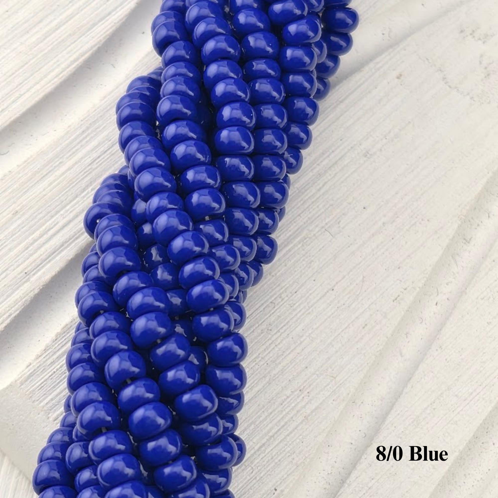 Preciosa Ornela 8/0 Czech Glass Seed Beads - Opaque Half-Hank (6x 12" Strands), 3mm Round Rocaille Beads for Jewelry Making & Beadweaving