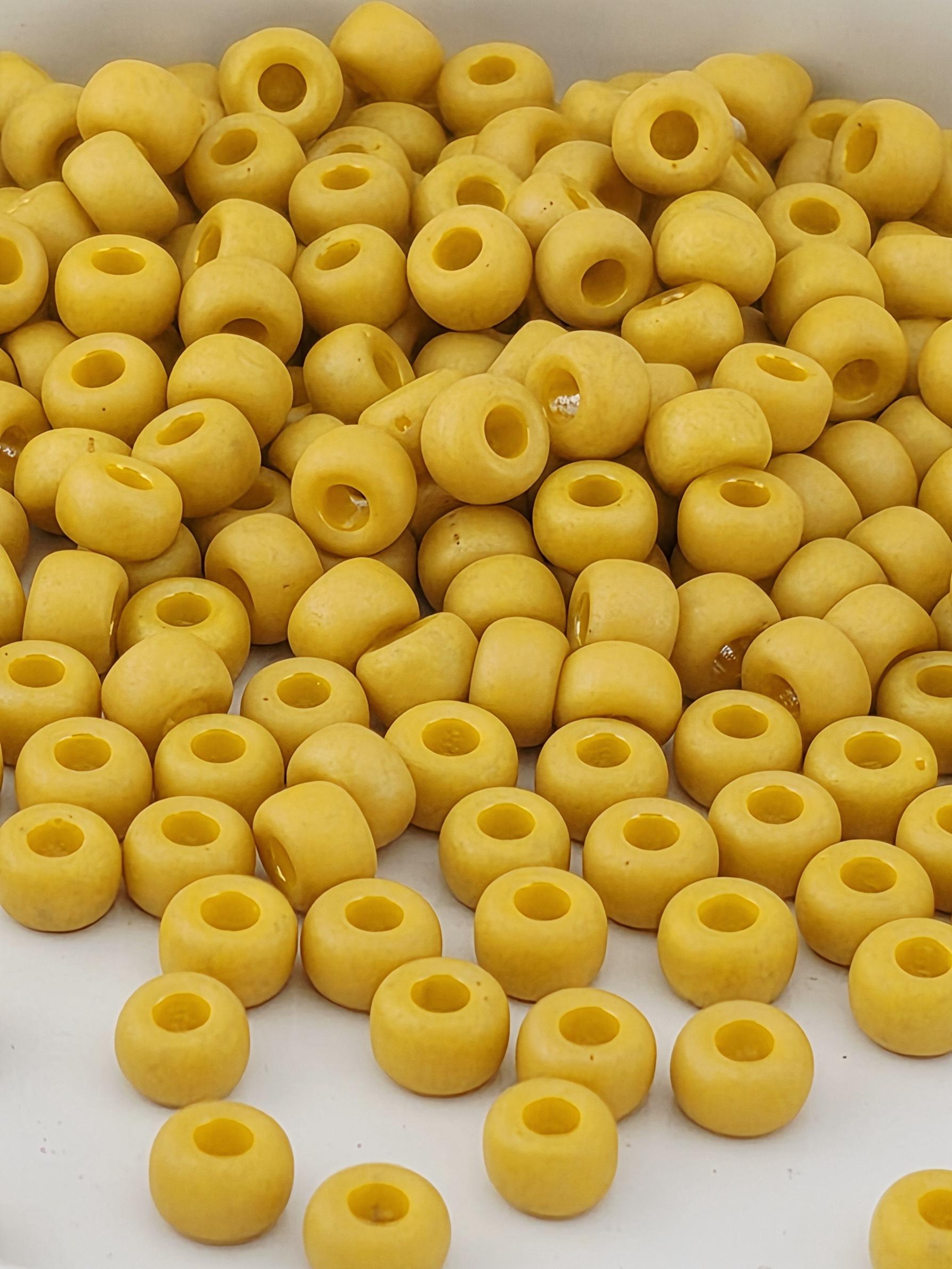 Miyuki Rocaille Beads: Pineapple Crush Opaque Matte Glazed Rainbow, Size 6/0