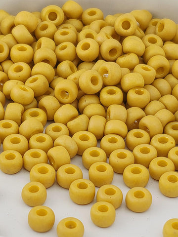 Miyuki Rocaille Beads: Pineapple Crush Opaque Matte Glazed Rainbow, Size 6/0