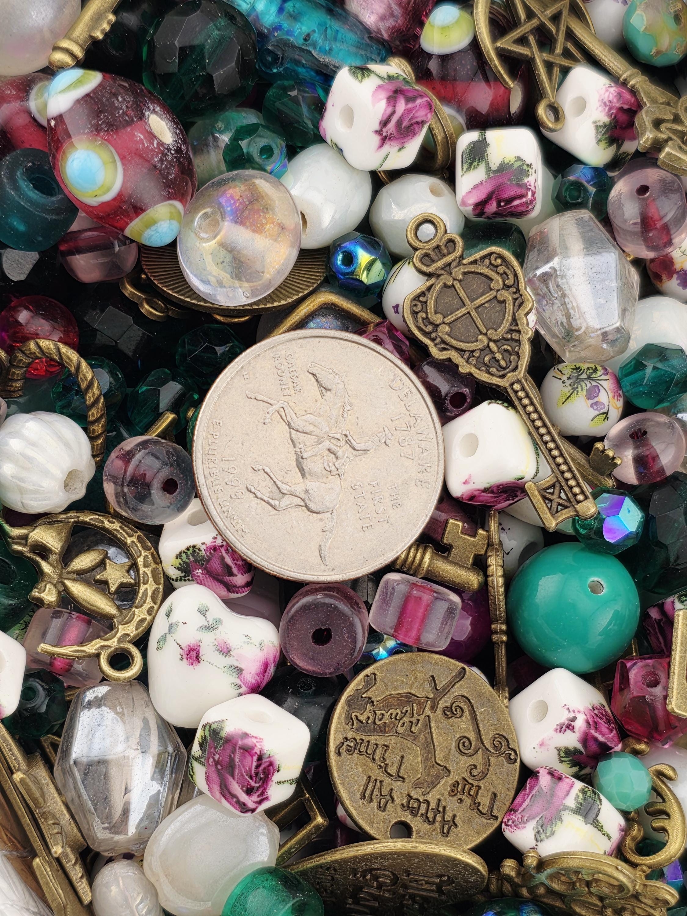 Key to My Heart: A Secret Garden Blend | Glass Bead Mix by Learise | 2 Oz pkg