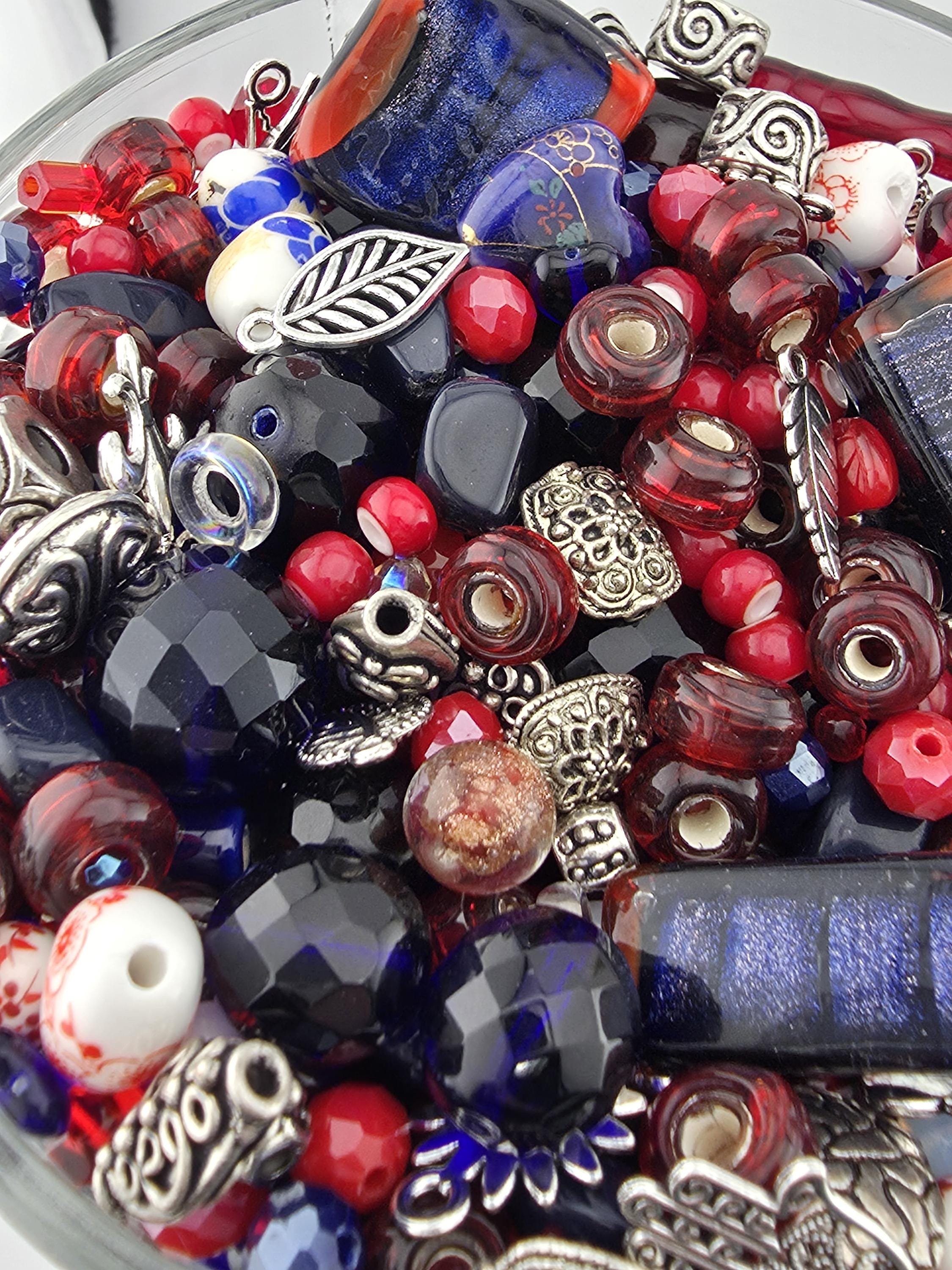 Year of the Bead Mix: Colorful Handmade Glass Beads, 2oz | Jewelry Making Bracelet Supply | Learise Curated Mix
