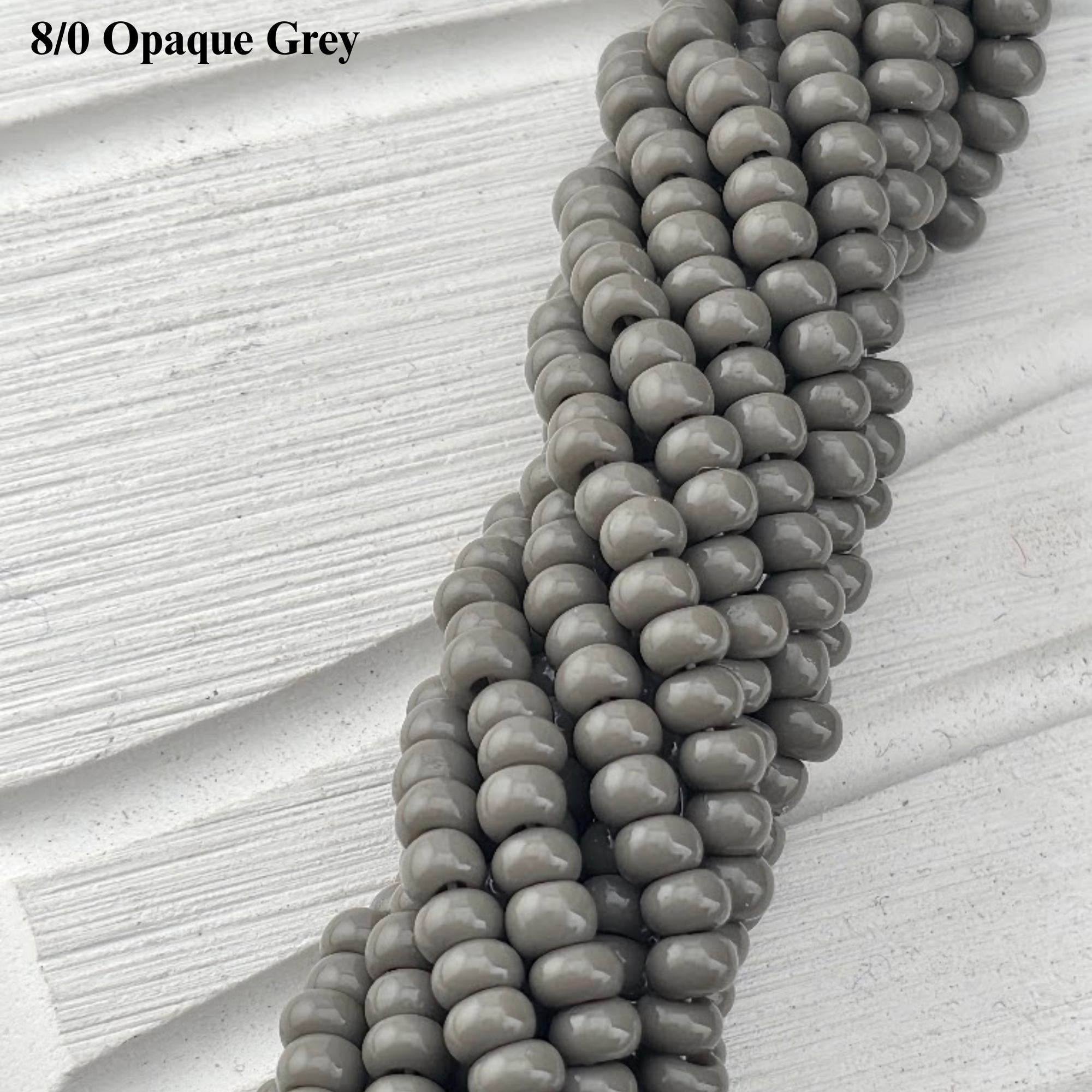 Preciosa Ornela 8/0 Czech Glass Seed Beads - Opaque Half-Hank (6x 12" Strands), 3mm Round Rocaille Beads for Jewelry Making & Beadweaving
