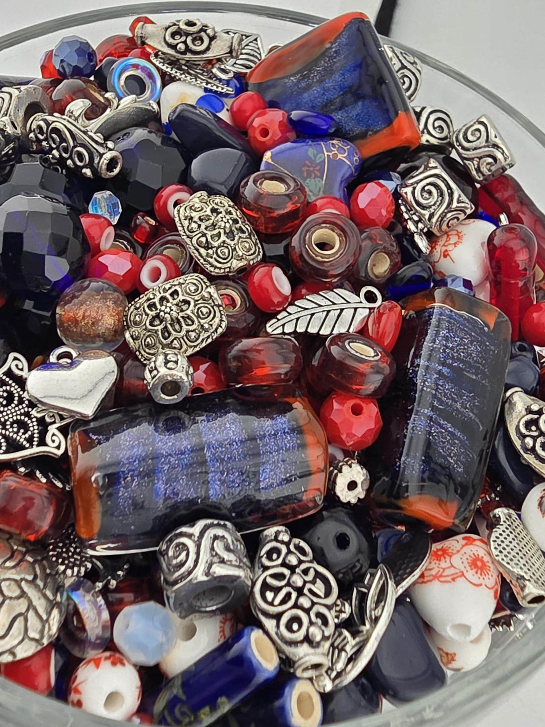 Year of the Bead Mix: Colorful Handmade Glass Beads, 2oz | Jewelry Making Bracelet Supply | Learise Curated Mix