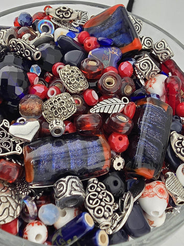 Year of the Bead Mix: Colorful Handmade Glass Beads, 2oz | Jewelry Making Bracelet Supply | Learise Curated Mix