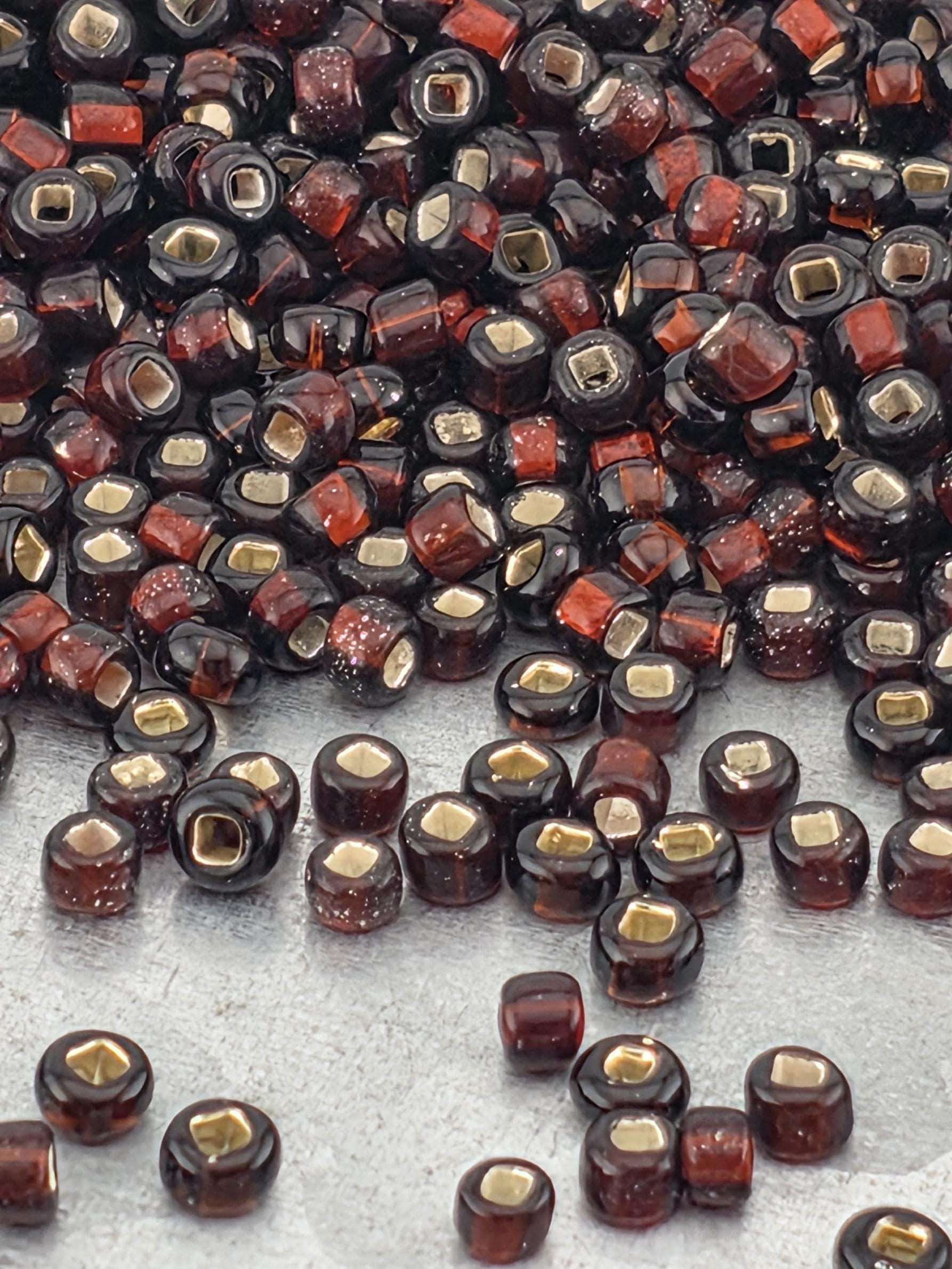 Transparent Silver Lined Rootbeer | Size 8 | 15g | Preciosa-Ornela Glass Seed Beads
