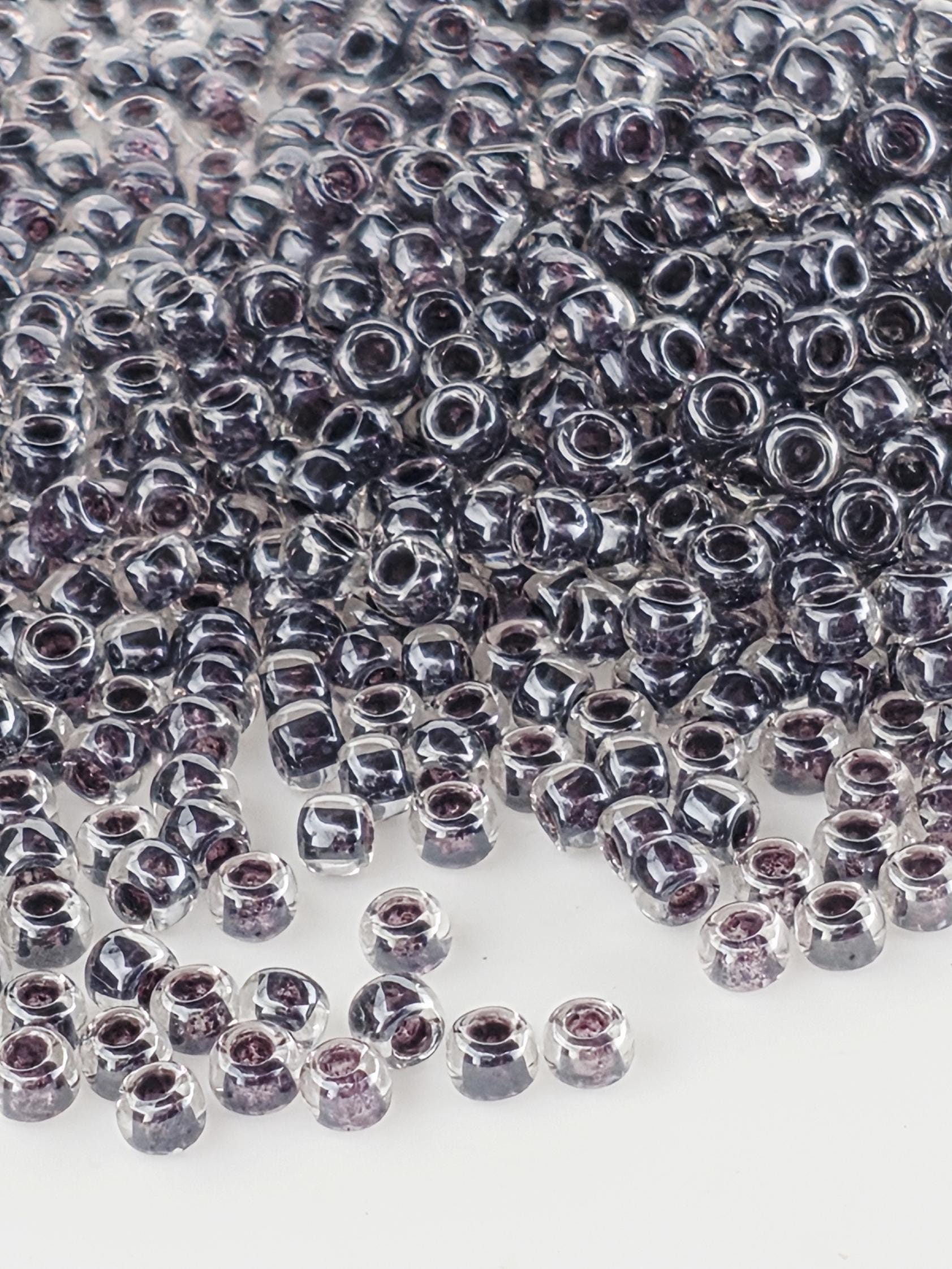 Toho Frosted & Transparent Color Lined Collection: 8 Colors Included