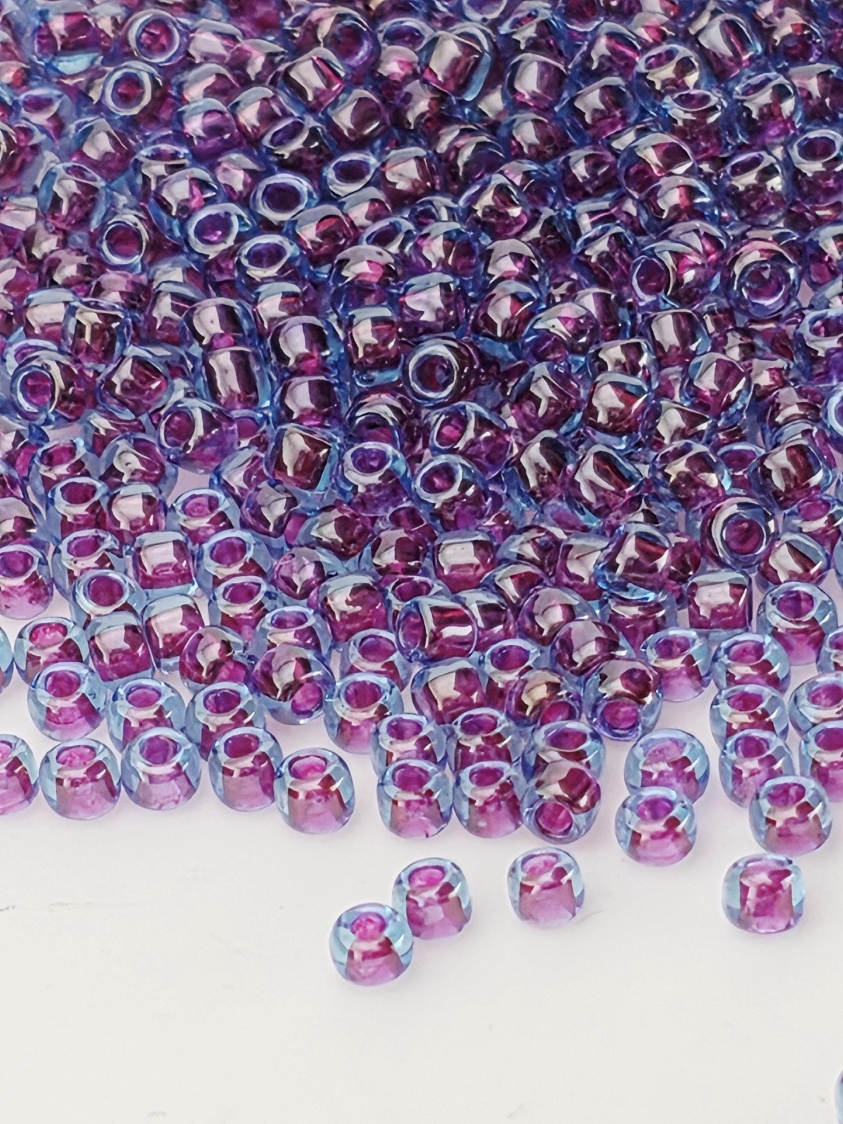 Toho Frosted & Transparent Color Lined Collection: 8 Colors Included