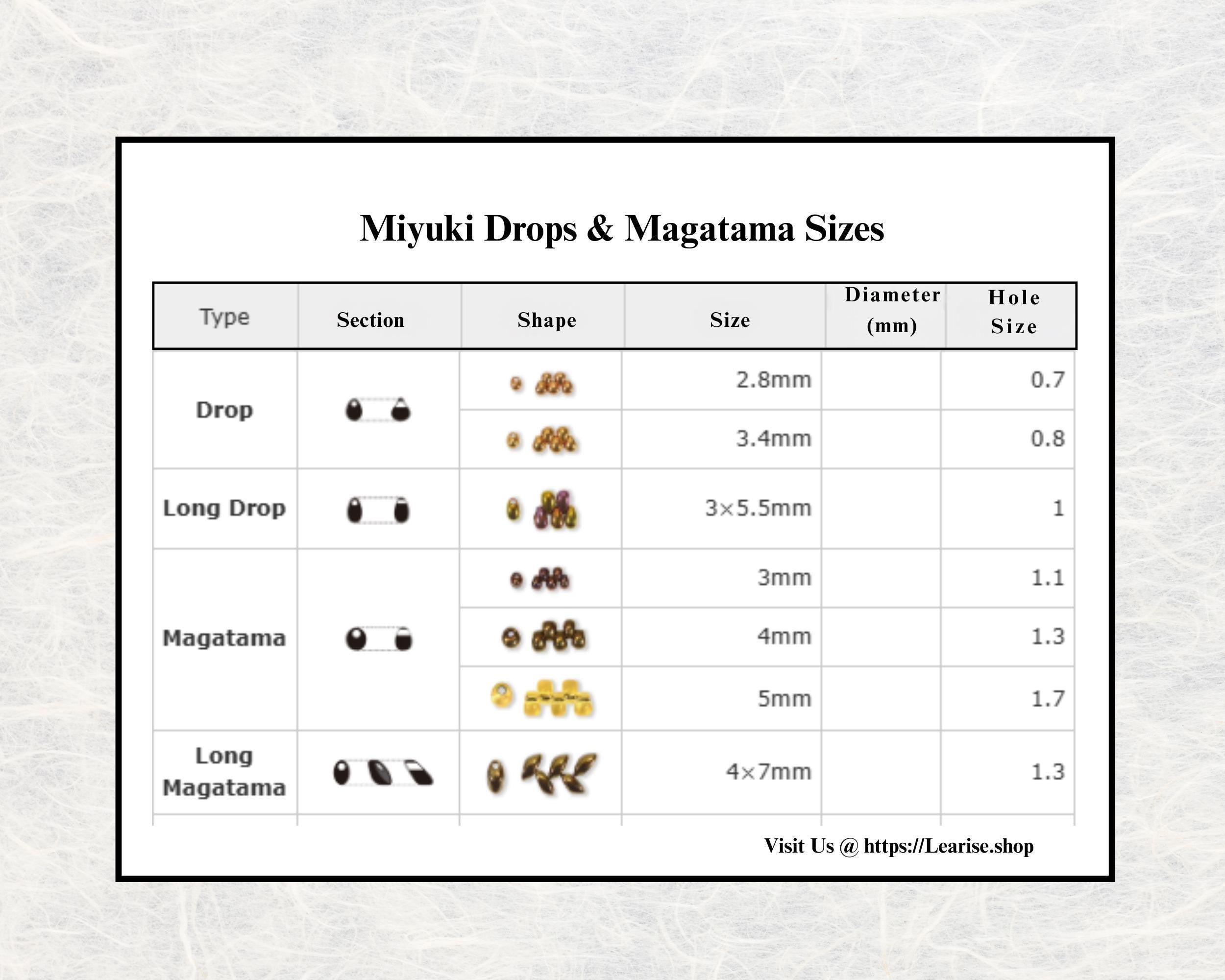 Miyuki Drop Dark Topaz Translucent Silver-Lined Size 3.4mm