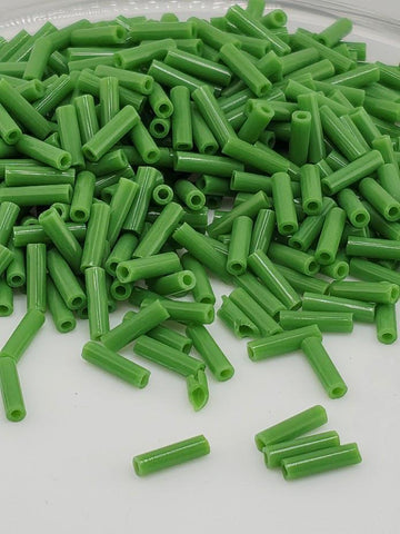 Miyuki Bugles 6MM Green O 15g | Japanese Seed Beads | Bead Weaving Embroidery Supply | DIY Jewelry