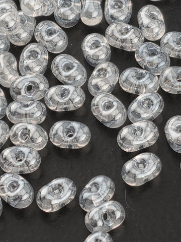Crystal T/L Miyuki Berry/Peanut Beads (15g pkg) | Japanese Seed Beads | Bead Weaving Embroidery Supply | DIY Jewelry