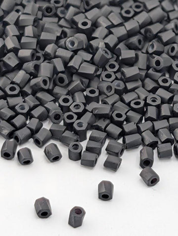 Black Opaque Matte Miyuki Twist Size 10/0 (15g Pkg) | Japanese Seed Beads | Bead Weaving Embroidery Supply | DIY Jewelry