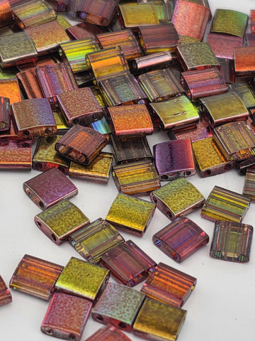 TL4573 Magic Wine Transparent/Sc | Miyuki Tila Beads | 7.5g
