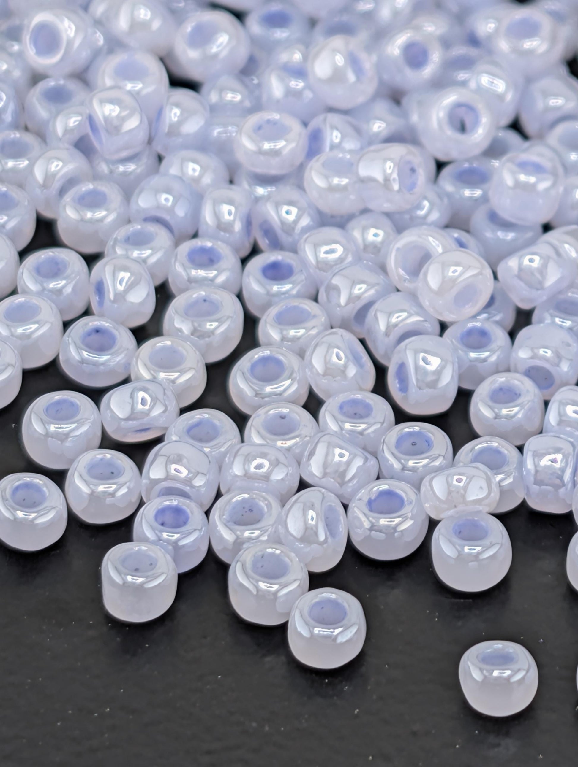 8236SB Opaque Ceylon Pastel Light Blue 8/0 Matsuno Seed Beads (15g, ~600 pcs) | Japanese Seed Beads | Bead Weaving Embroidery Supply