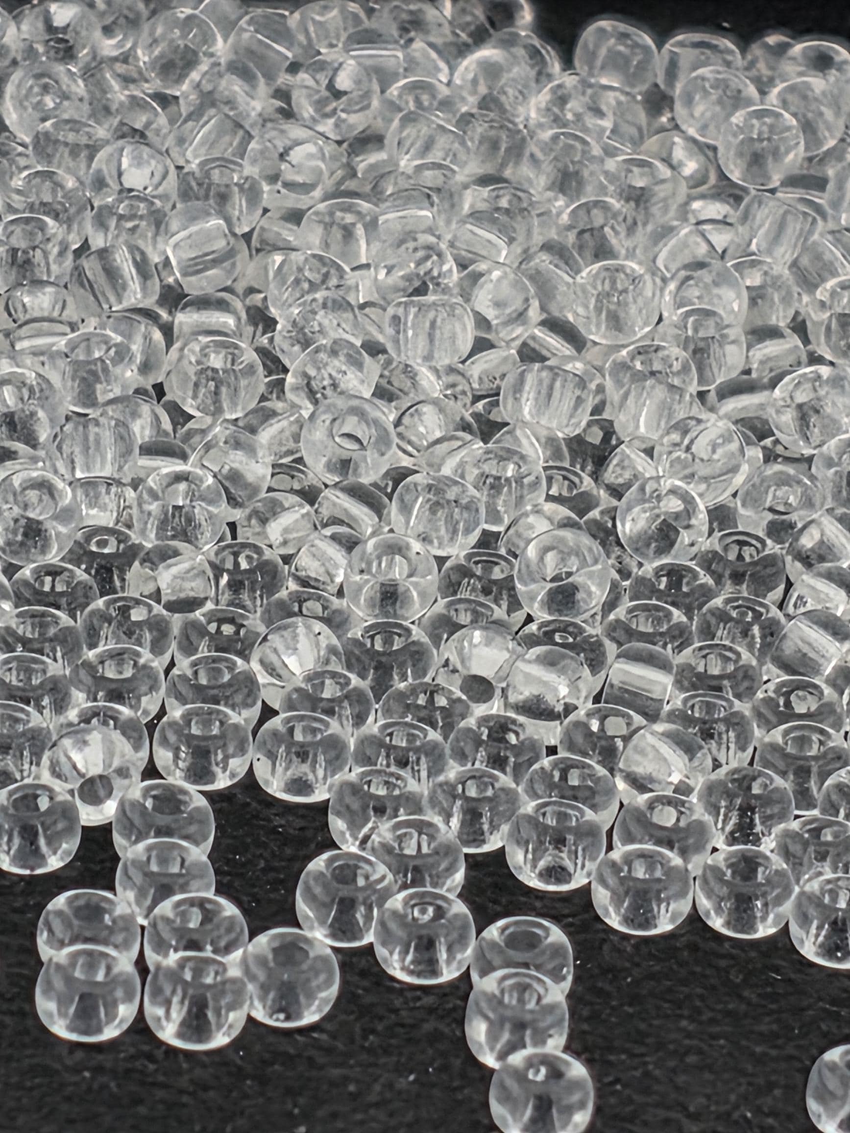 Crystal Transparent Miyuki Rocaille Size 8/0 (20g pkg)