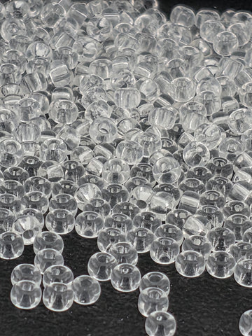 Crystal Transparent Miyuki Rocaille Size 8/0 (20g pkg)