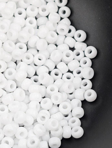 8-0420 Miyuki Rocaille 8/0 | White Opaque Luster 20g